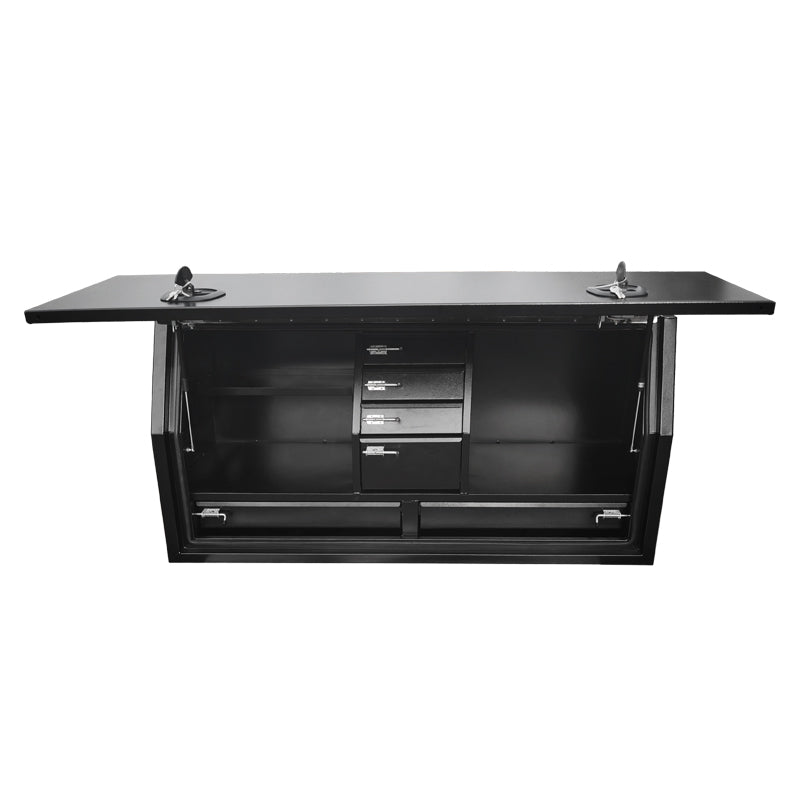 FULL OPEN TOOLBOX WITH DRAWERS